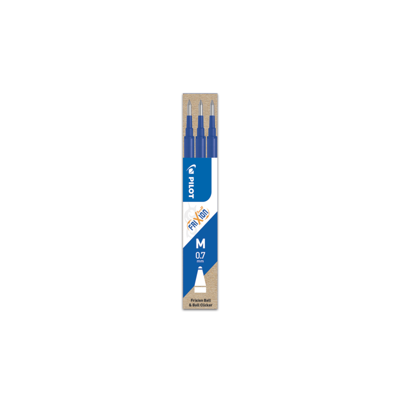 PACK 3 RECAMBIOS FRIXION AZUL PILOT BLS-FR7-L-S3