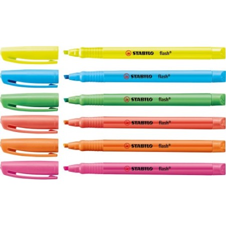 MARCADOR FLUORESCENTE FLASH TRAZO 2/5MM. ROSA STABILO 555/56