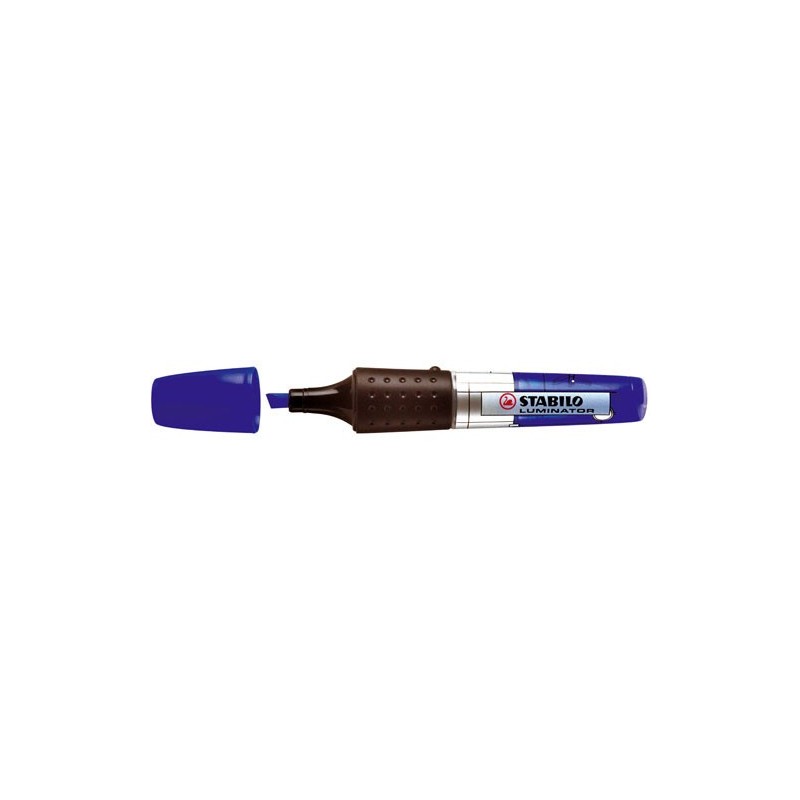 MARCADOR FLUORESCENTE LUMINATOR TRAZO 2/5MM. AZUL STABILO 71/41