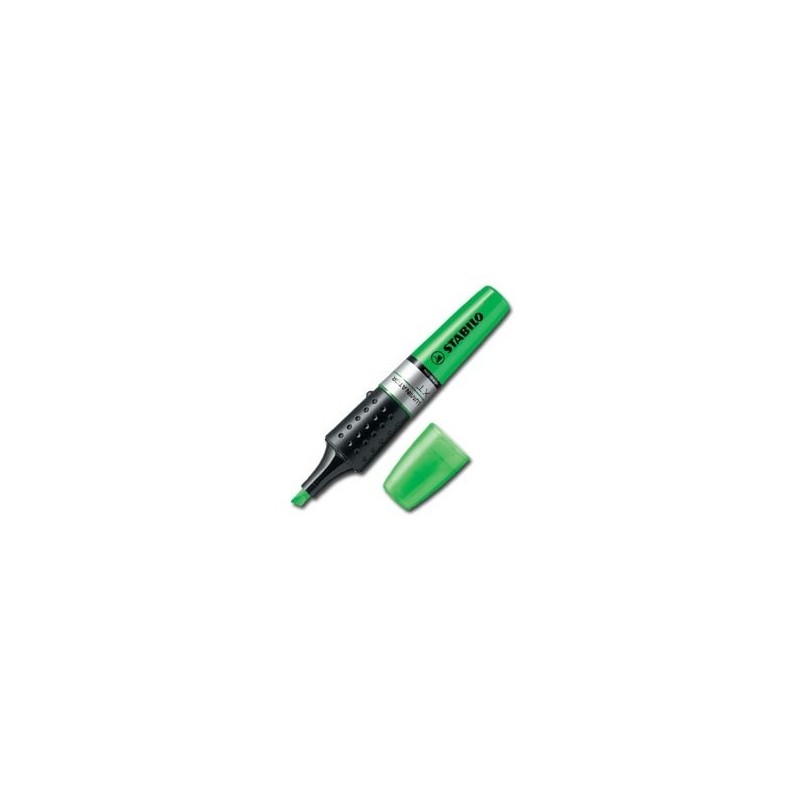 MARCADOR FLUORESCENTE LUMINATOR TRAZO 2/5MM. VERDE STABILO 71/33