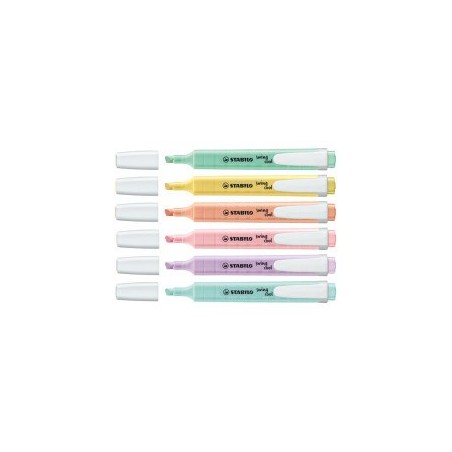 ESTUCHE PLASTICO SWING COOL PASTEL 6 UNIDADES SURTIDAS TRAZO 1/4MM. STABILO 275/6-08