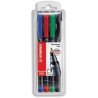 ESTUCHE 4 MARCADORES PERMANENTE P.MEDIA SURTIDO OHPEN UNIVERSAL 1MM. STABILO 843/4