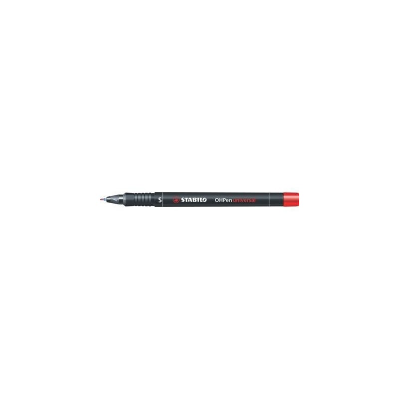 MARCADOR PERMANENTE PUNTA SUPERFINA OHPEN UNIVERSAL 0,4MM. ROJO STABILO 841/40