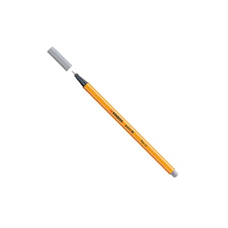 ROTULADOR PUNTA FINA POINT 88 0.4MM GRIS MEDIO STABILO 88/95