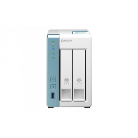 QNAP TS-231K servidor de almacenamiento NAS Torre Ethernet Blanco Alpine AL-214