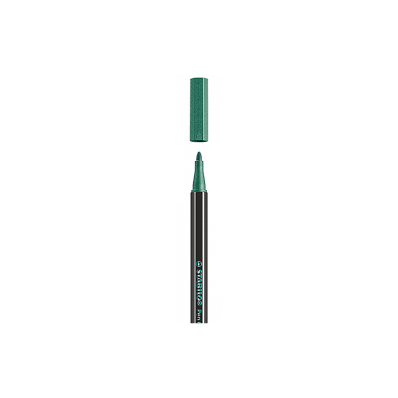 ROTULADOR ACUARELABLE METAL PUNTA MEDIA 1,4MM. PEN 68 VERDE STABILO 68/836