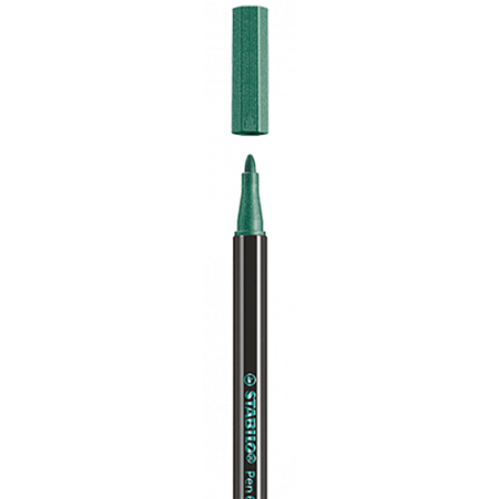 ROTULADOR ACUARELABLE METAL PUNTA MEDIA 1,4MM. PEN 68 VERDE STABILO 68/836