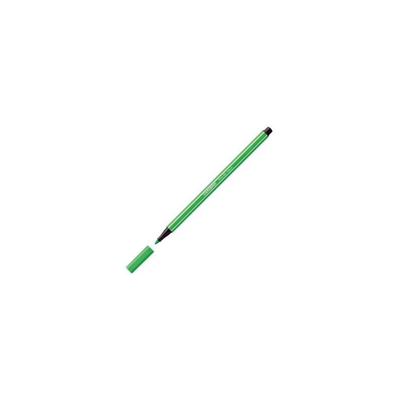 ROTULADOR PUNTA FIBRA MEDIA 1MM. PEN 68 VERDE NEON STABILO 68/033