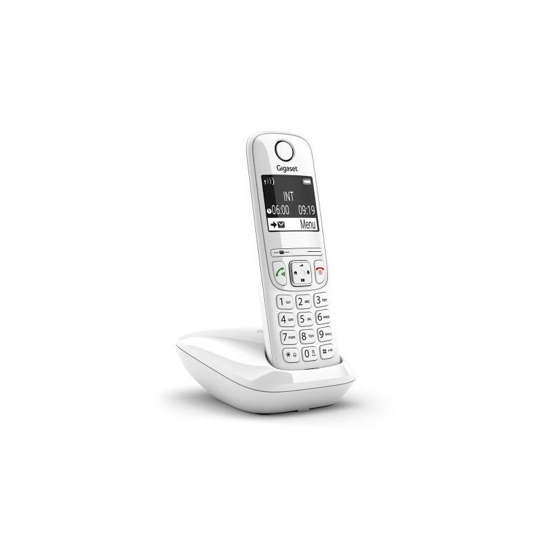 Gigaset AS690 Teléfono DECT/analógico Identificador de llamadas Blanco