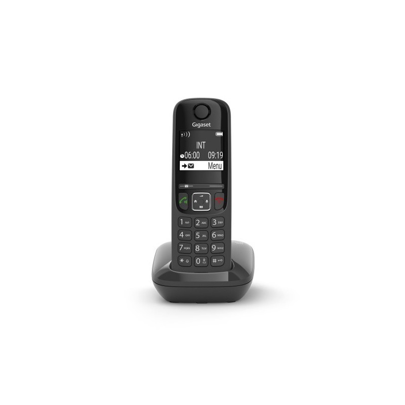 Gigaset AS690 Teléfono DECT/analógico Identificador de llamadas Negro