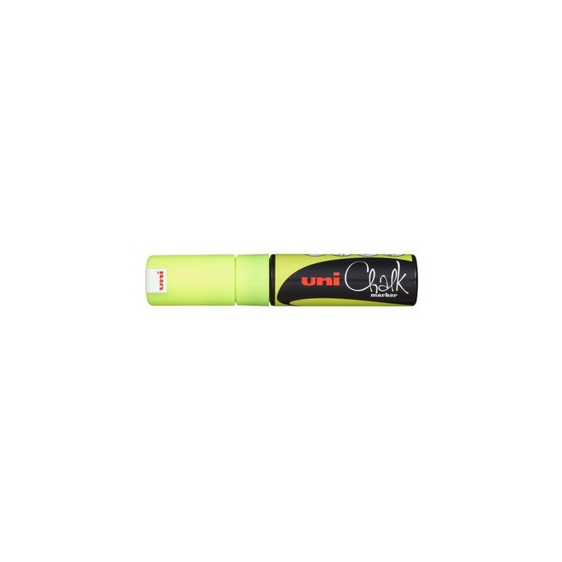 MARCADOR CHALK PWE-8K PIZARRA VERDE 8MM. AMARILLO UNI-BALL 140103000