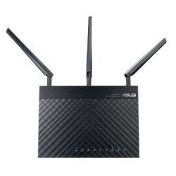 ASUS RT-AC1750 router inalámbrico Doble banda (2,4 GHz / 5 GHz) Gigabit Ethernet Negro