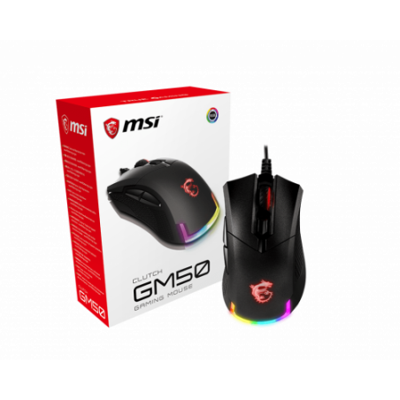 MSI CLUTCH GM50 ratón USB tipo A Óptico 7200 DPI