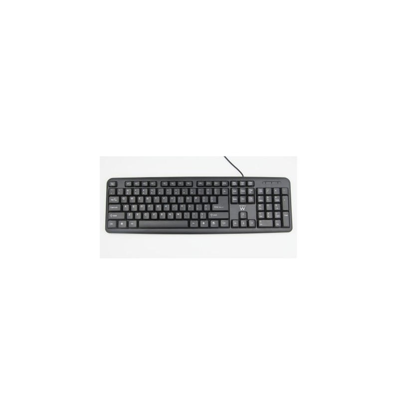 Ewent EW3109 teclado USB + PS/2 Negro