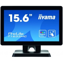 iiyama ProLite T1633MC-B1 monitor pantalla táctil 39,6 cm (15.6") 1366 x 768 Pixeles Negro Multi-touch Multi-usuario
