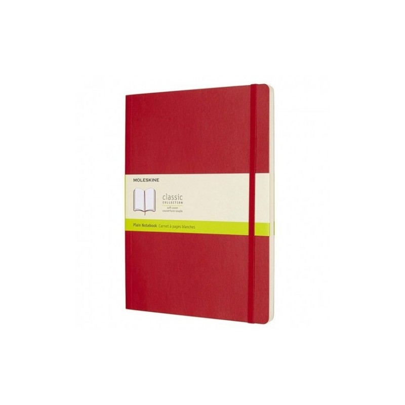 LIBRETA CLASICA TAPA BLANDA ROJO ESCARLATA XL (19X25CM) LISA MOLESKINE QP623F2