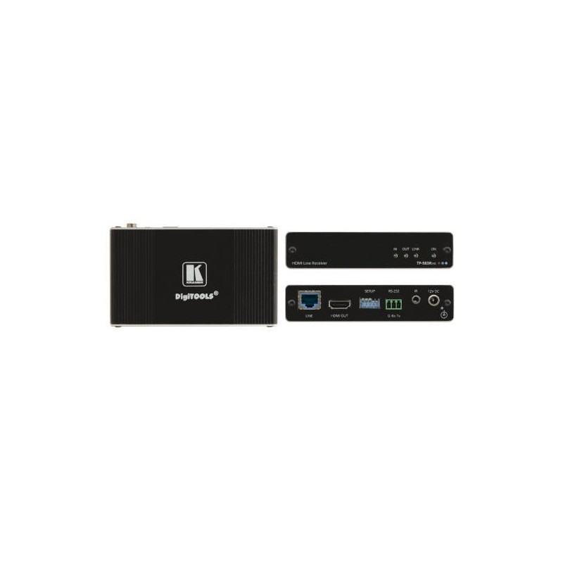 KRAMER / RECEPTOR HD BASE T - ALTO RENDIMIENTO/ 4K / HDMI / TP-583RXR / NEGRO
