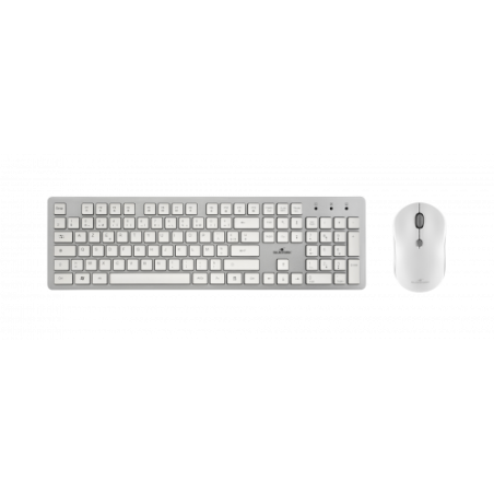 Bluestork PACK-EASY-II-N/SP teclado Español Plata, Blanco