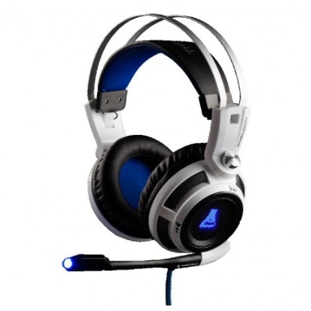 The G-Lab KORP200 auricular y casco Auriculares Diadema Conector de 3,5 mm Negro, Blanco