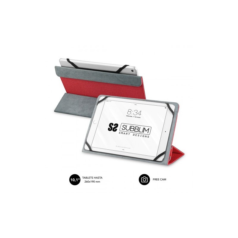 SUBBLIM Funda Tablet Freecam Case 10,1" Red