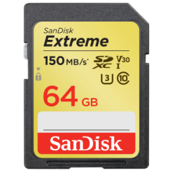 Sandisk Exrteme 64 GB memoria flash SDXC Clase 10 UHS-I