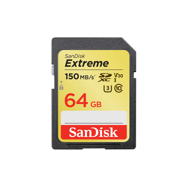 Sandisk Exrteme 64 GB memoria flash SDXC Clase 10 UHS-I