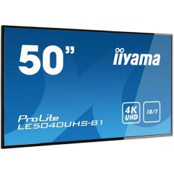 iiyama LE5040UHS-B1 pantalla de señalización Pantalla plana para señalización digital 127 cm (50") LED 4K Ultra HD Negro