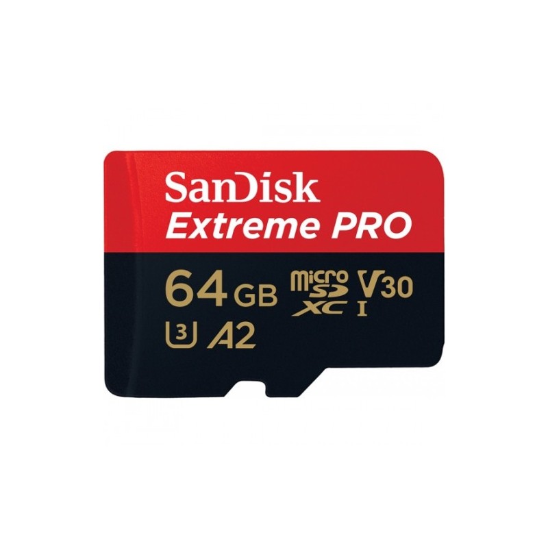 Sandisk 64GB Extreme Pro microSDXC memoria flash Clase 10