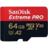 Sandisk 64GB Extreme Pro microSDXC memoria flash Clase 10