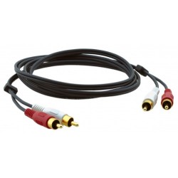 Kramer Electronics C-2RAM/2RAM-10 cable de audio 3 m 2 x RCA Negro
