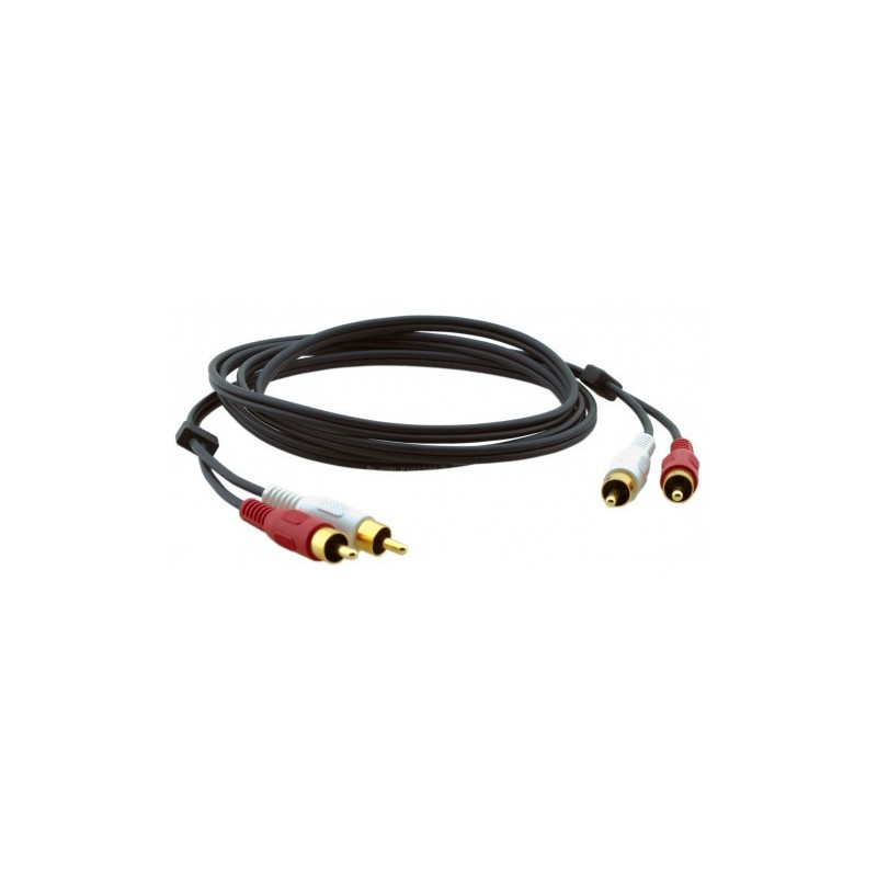 Kramer Electronics C-2RAM/2RAM-10 cable de audio 3 m 2 x RCA Negro