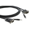 Kramer Electronics 15-pin HD + 3.5mm Audio Micro Cable 3 m VGA (D-Sub) + 3,5mm Negro