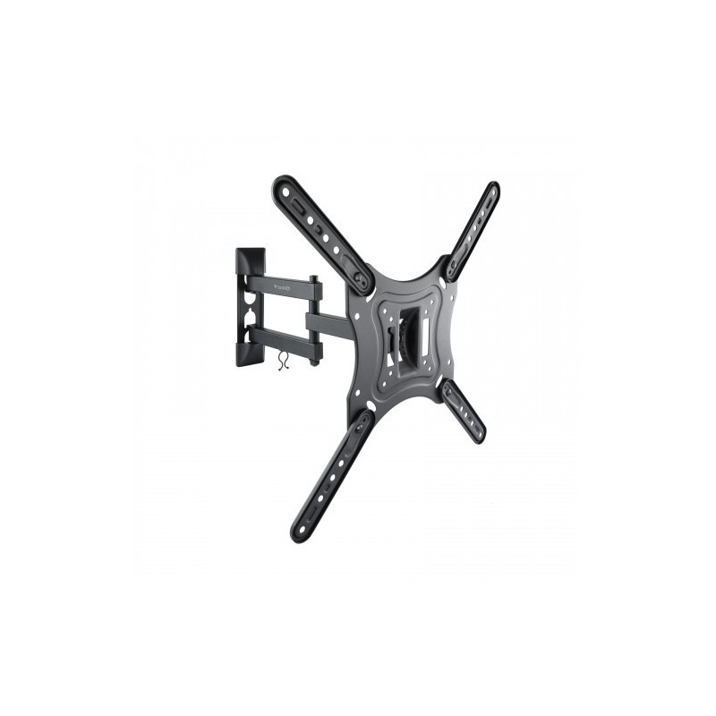 TooQ Soporte Giratorio e Inclinable para Monitor / TV LCD, Plasma de 23”- 55”, con Tres Pivotes, Negro