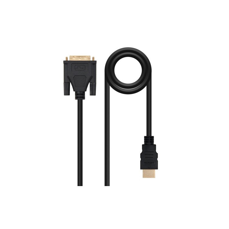 Nanocable HDMI - DVI, 3m DVI A Negro