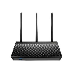 ASUS RT-AC1900U router inalámbrico Doble banda (2,4 GHz / 5 GHz) Gigabit Ethernet Negro