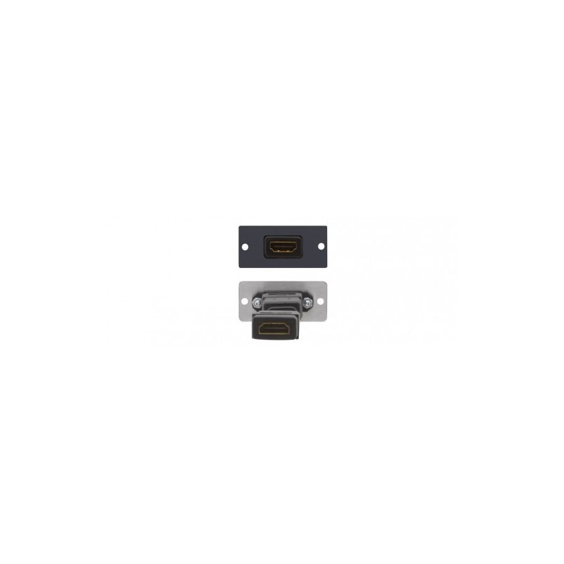 Kramer Electronics W-H(W-HDMI)(B) placa de pared y cubierta de interruptor Negro