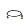 Kramer Electronics C-USB/MICROB-3 cable USB 3 m 2.0 USB A Micro-USB B Negro, Plata