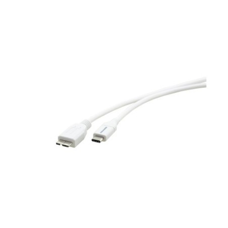 Kramer Electronics C-USB31 cable USB 0,9 m USB 3.2 Gen 1 (3.1 Gen 1) USB C USB C/Micro-USB B Blanco