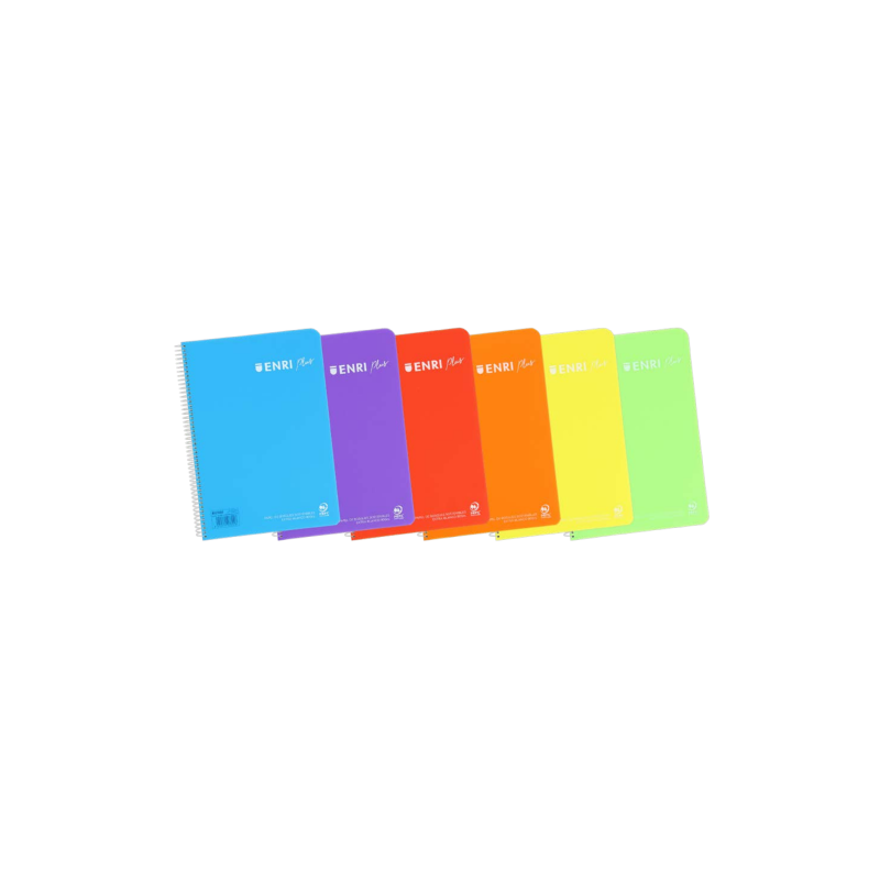 ENRI Plus cuaderno y block 80 hojas Colores surtidos