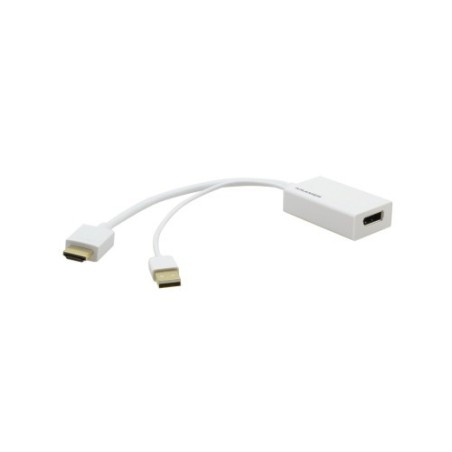 Kramer Electronics ADC-HM/DPF adaptador de cable de vídeo 0,3 m HDMI DisplayPort Blanco