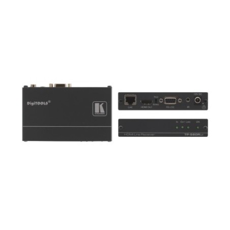 Kramer Electronics TP-580RXR extensor audio/video Receptor AV Negro