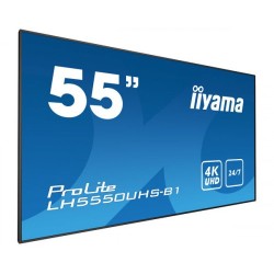 iiyama LH5550UHS-B1 pantalla de señalización Pared de vídeo 139,7 cm (55") LED 4K Ultra HD Negro