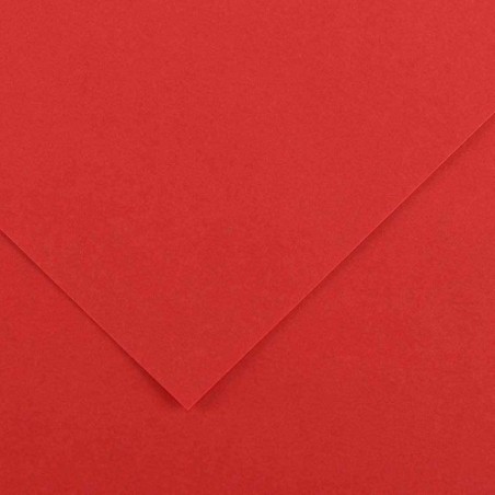 PAQUETE 25 HOJAS CARTULINA IRIS 50X65 185G ROJO GUARRO CANSON C200040228