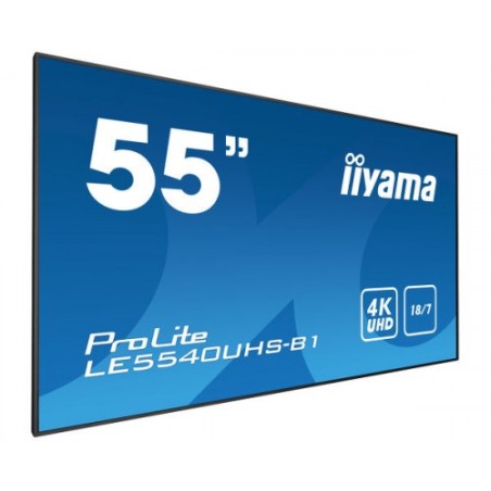 iiyama LE5540UHS-B1 pantalla de señalización 138,7 cm (54.6") LED 4K Ultra HD Negro Android