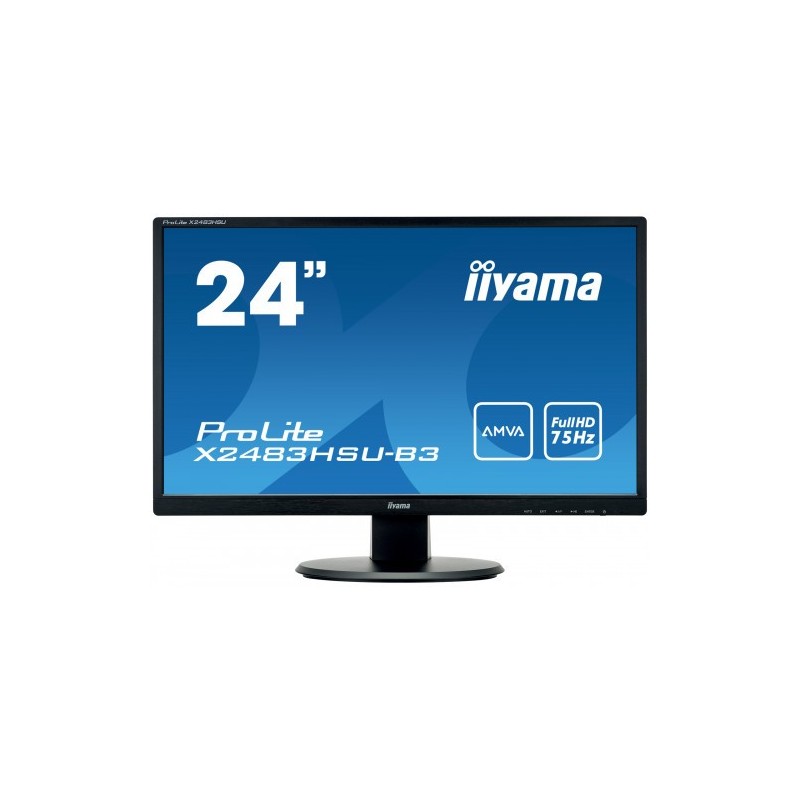 iiyama ProLite X2483HSU-B3 LED display 60,5 cm (23.8") 1920 x 1080 Pixeles Full HD Negro