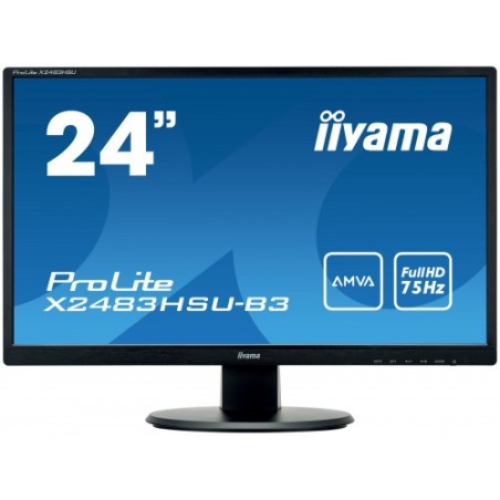iiyama ProLite X2483HSU-B3 LED display 60,5 cm (23.8") 1920 x 1080 Pixeles Full HD Negro