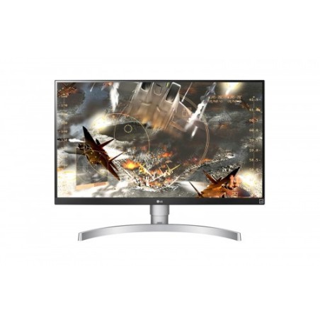 LG 27UK650-W LED display 68,6 cm (27") 3840 x 2160 Pixeles 4K Ultra HD Negro, Plata, Blanco