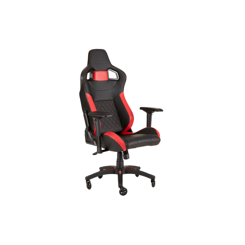 Corsair T1 Race Silla para videojuegos de PC Negro, Rojo