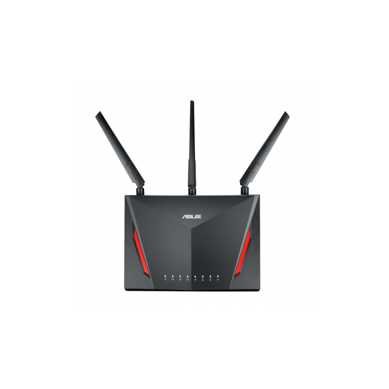 ASUS RT-AC86U router inalámbrico Gigabit Ethernet Doble banda (2,4 GHz / 5 GHz) Negro