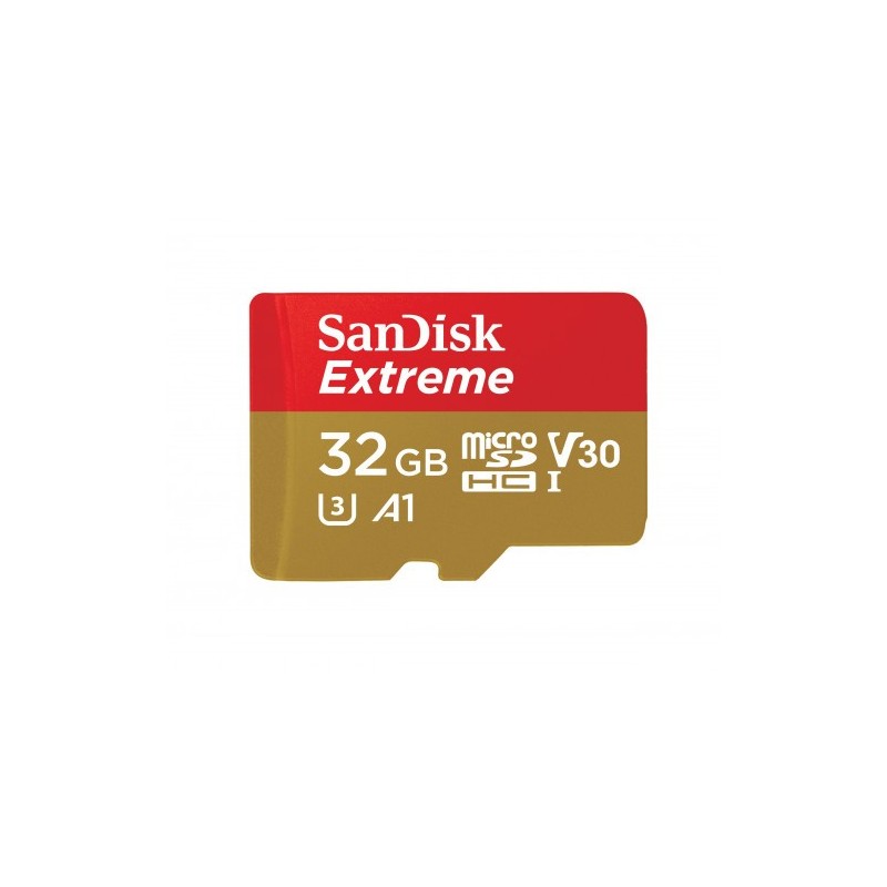 Sandisk Extreme memoria flash 32 GB MicroSDHC Clase 10 UHS-I